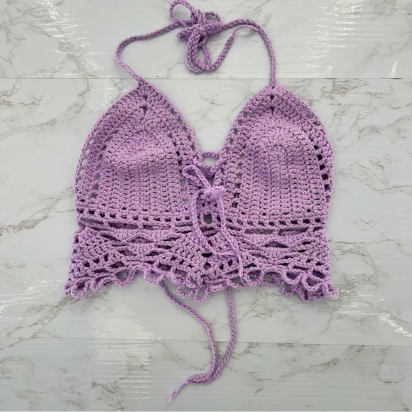 HANDMADE CROCHET halter TOP - Picture 4 of 6